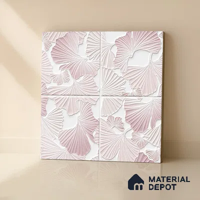 Floral Wall Tile TL 07244 C Florina 4002 Granula 1 ft x 1 ft Ceramic Matte Finish - 9 mm  | 2 mm Spacer is Mandatory | Please Expect a Slight Variation of Pattern (Sample)